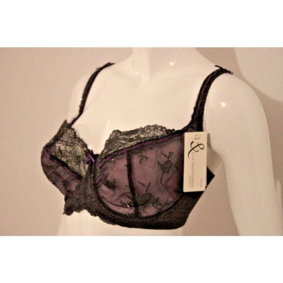 ELLE MACPHERSON Artistry DEEP Purple LACE Underwire BRA ( 32FF ) - Picture 1 of 1